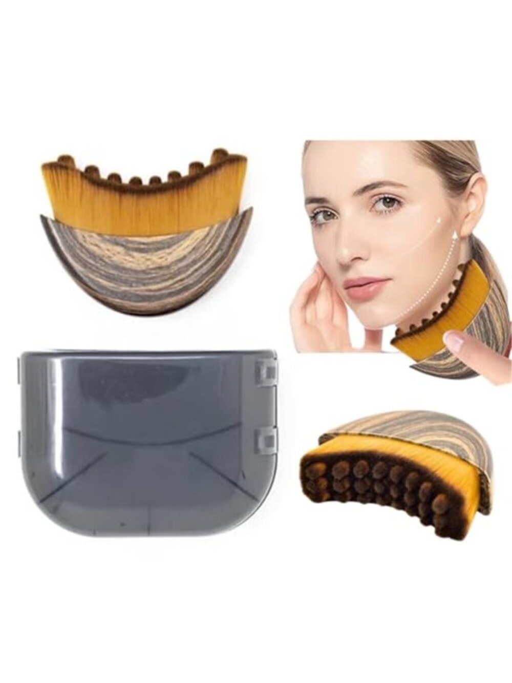 1 PC Lymphatic Contour Face Brush for Sculpting, Anti-Puffiness,Detox and Lift